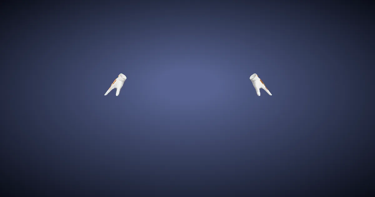 Bygone Brass Gloves of Maiming - 3D render