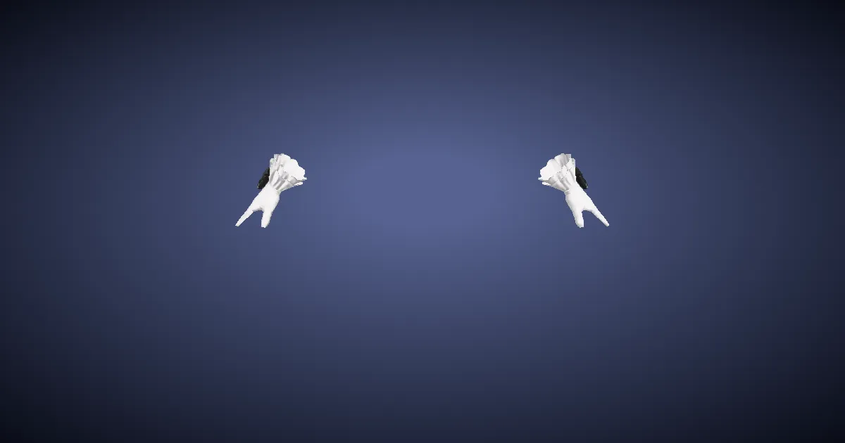 Songbird Gloves - 3D render