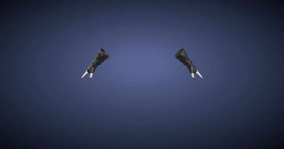 Night of Devilry Fingerless Gloves - 3D render
