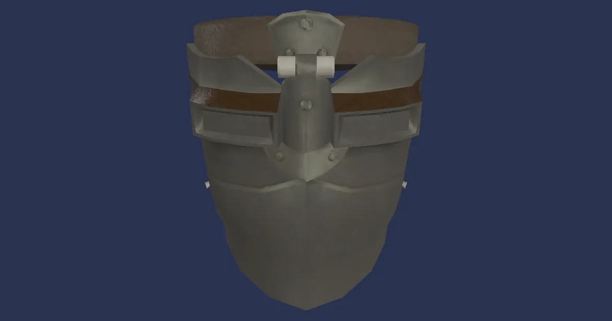 Rendu 3D de Protège-tête en fer