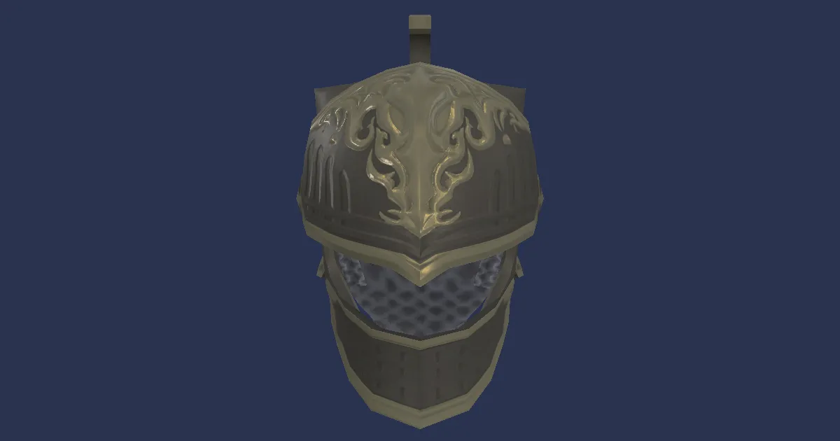 3D-Ansicht von Stahl-Sturmhaube