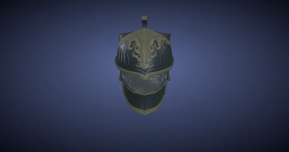 3D-Ansicht von Mithril-Sturmhaube