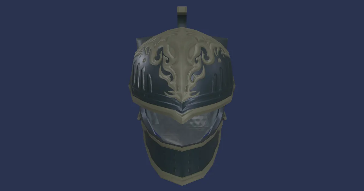 3D-Ansicht von Mithril-Sturmhaube