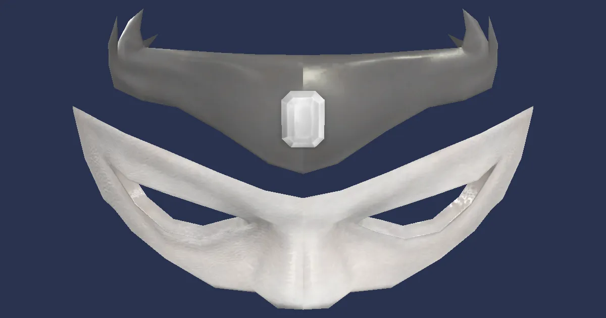Silver Circlet (Aquamarine) - 3D render