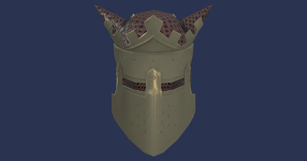 Bronze Chain Coif - 3D render