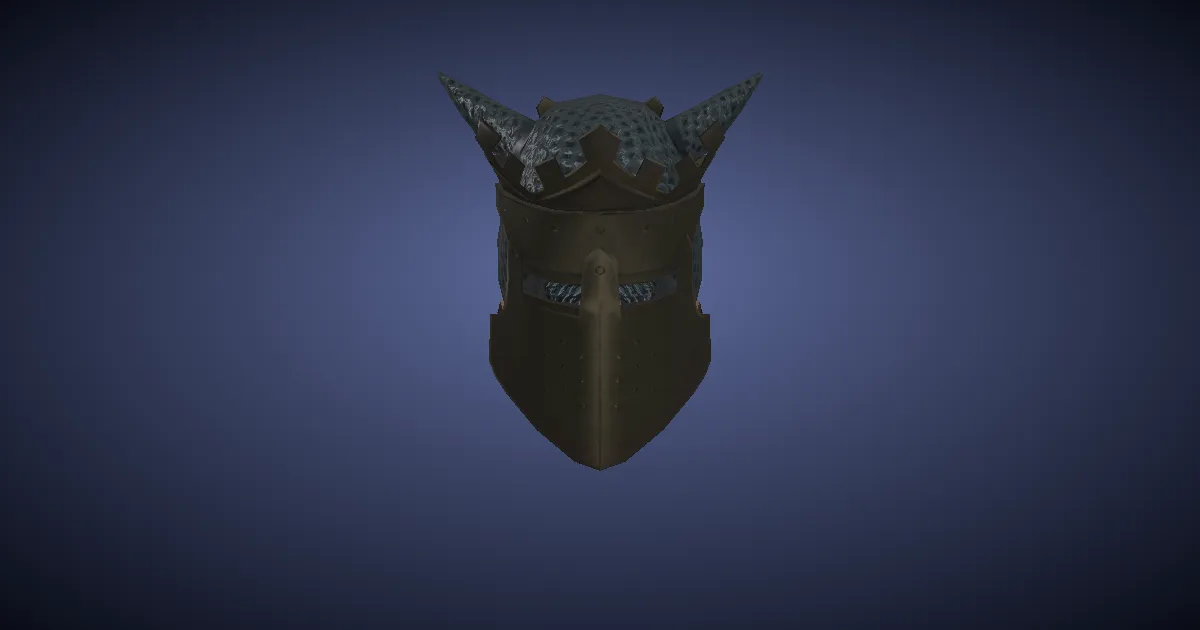 Mythril Chain Coif - 3D render
