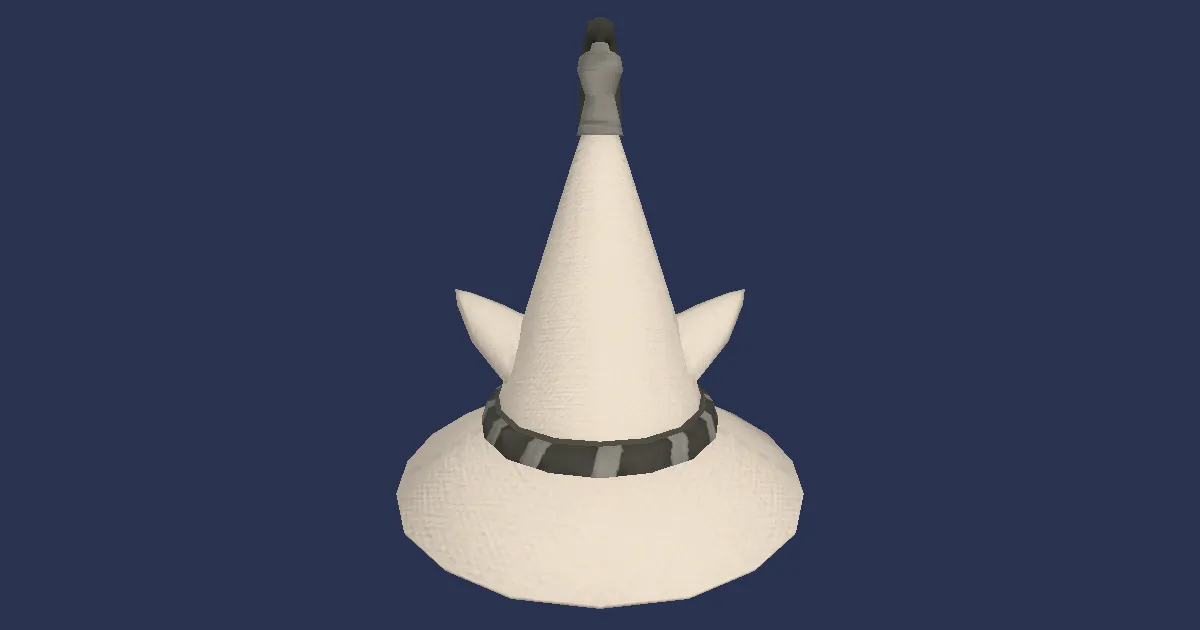 Cotton Sugarloaf Hat - 3D render