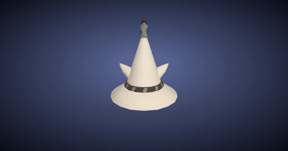 3D-Ansicht von Baumwollspitzhut