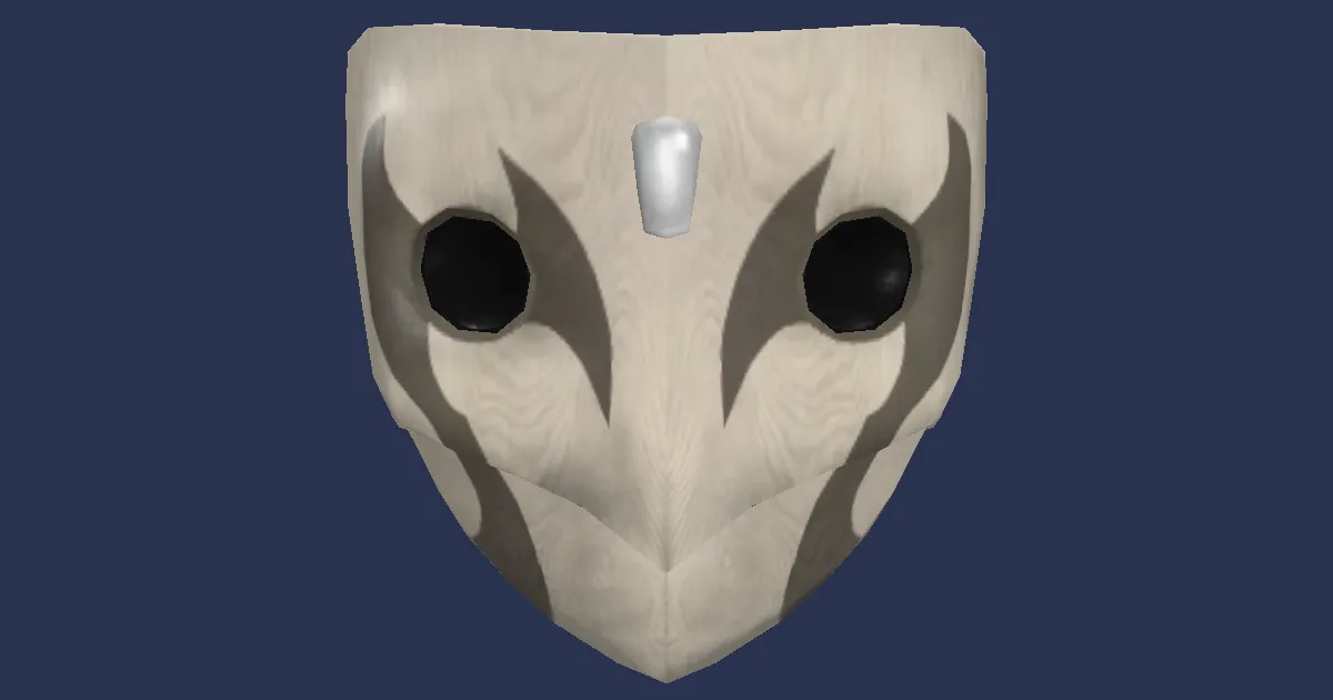 3D-Ansicht von Eschenmaske