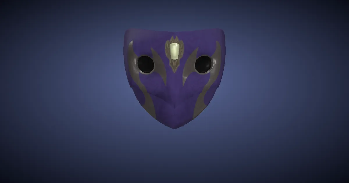 Hallowed Chestnut Mask of Casting - 3D render