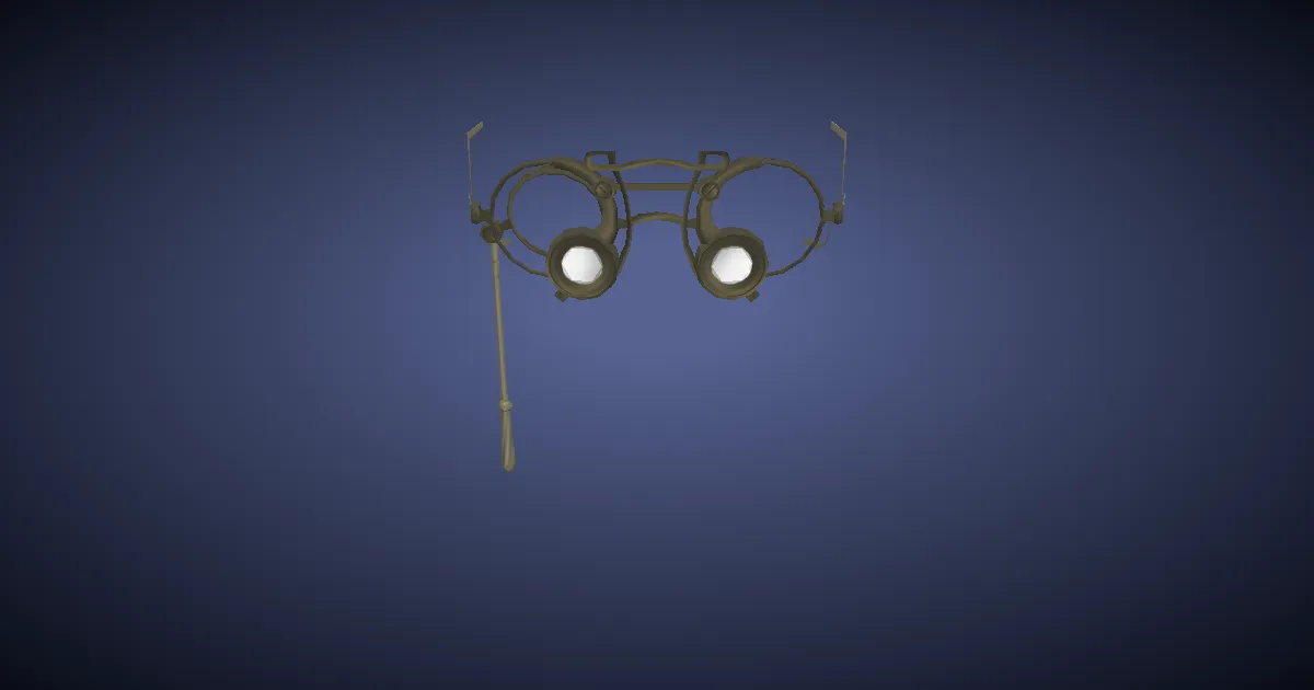 Brass Spectacles - 3D render