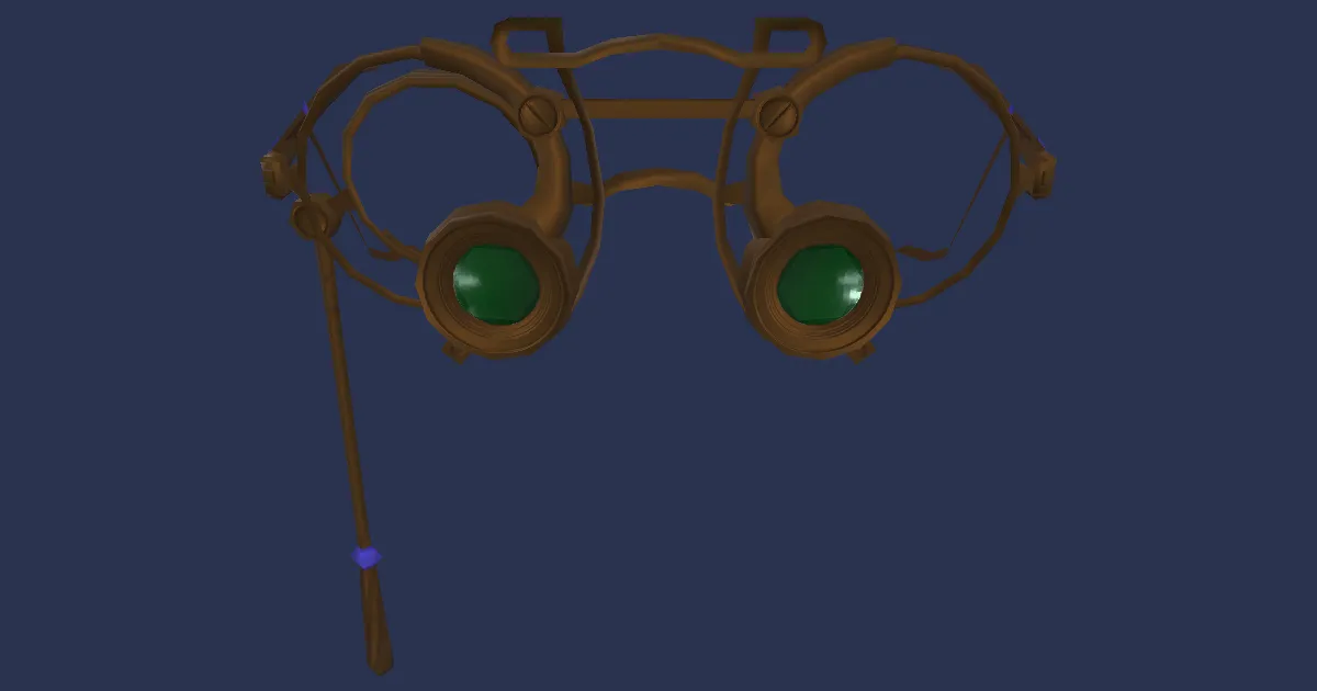 Hardsilver Monocle of Healing - 3D render