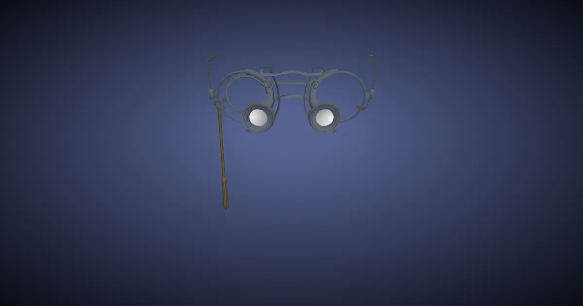 3D-Ansicht von Bücherwyrm-Brille
