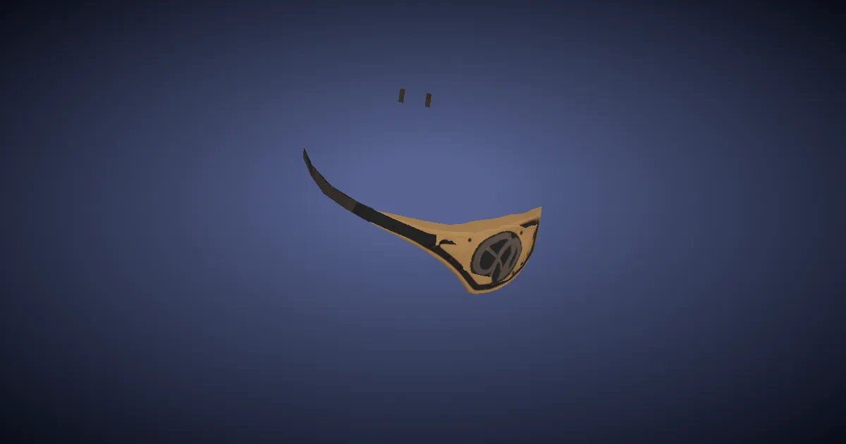 Wyvernskin Eyepatch of Striking - 3D render
