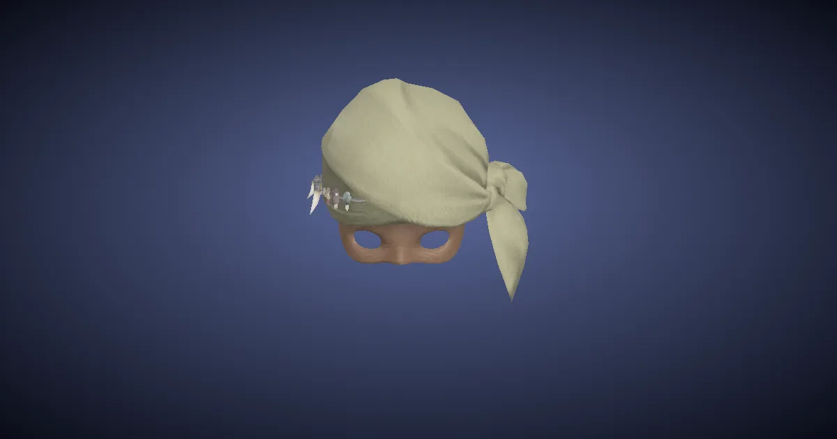 Velveteen Bandana - 3D render