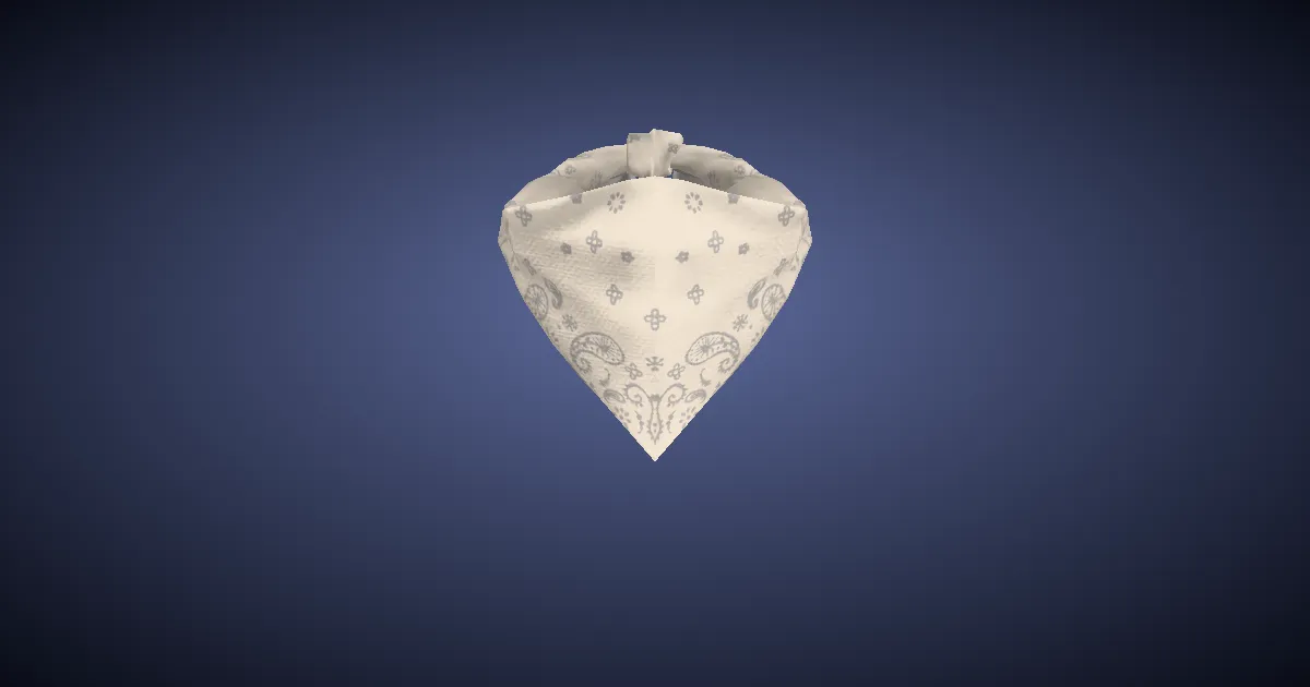 Cotton Scarf - 3D render