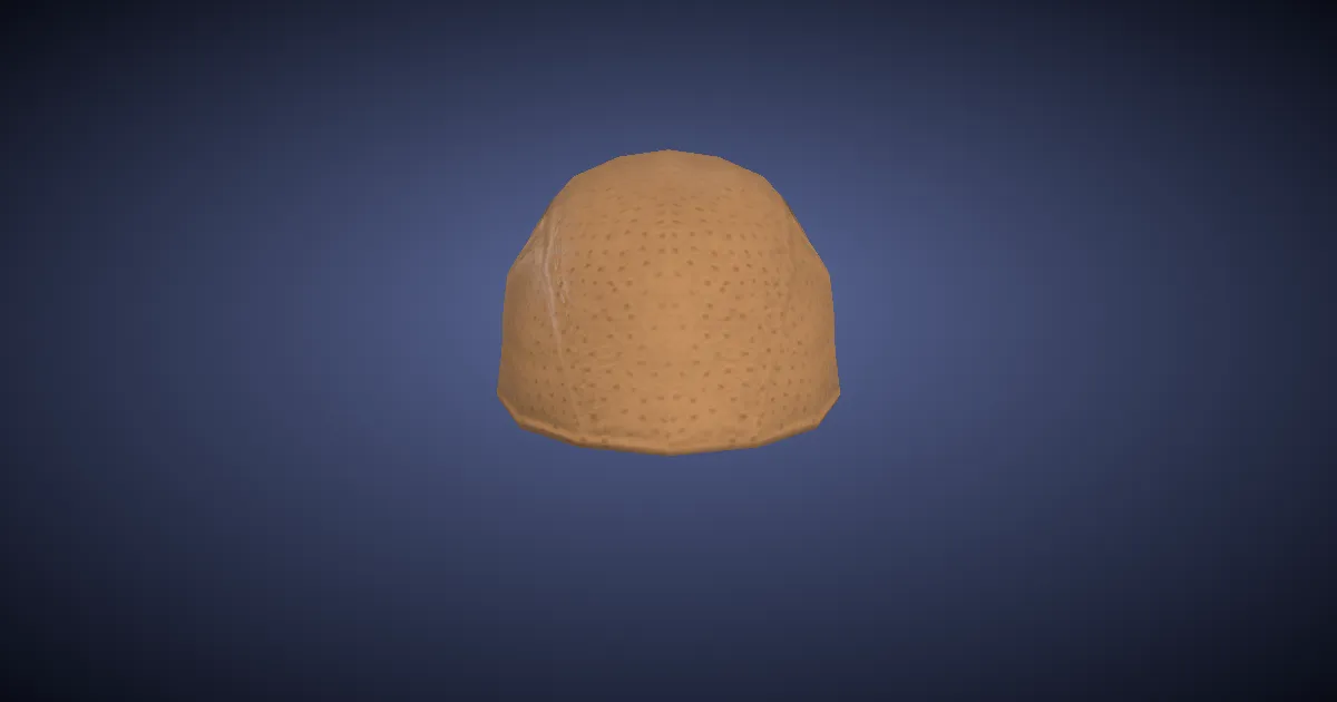 Hard Leather Skullcap - 3D render