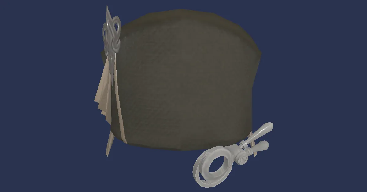 Linen Deerstalker - 3D render