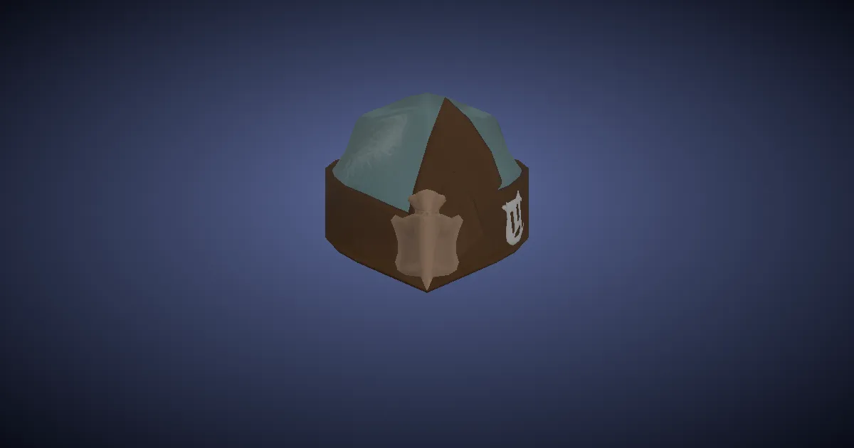Holy Rainbow Wedge Cap - 3D render