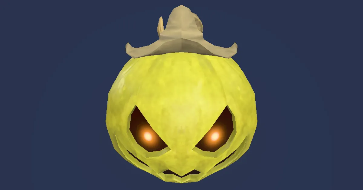 Rendu 3D de Tête de citrouille