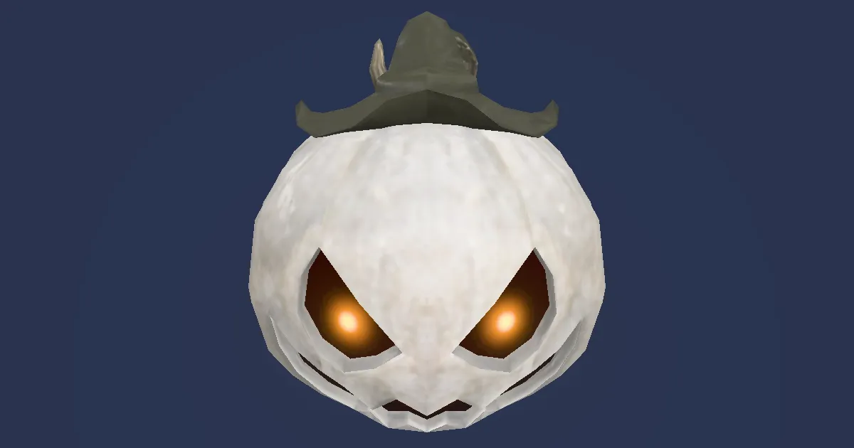 White Pumpkin Head - 3D render