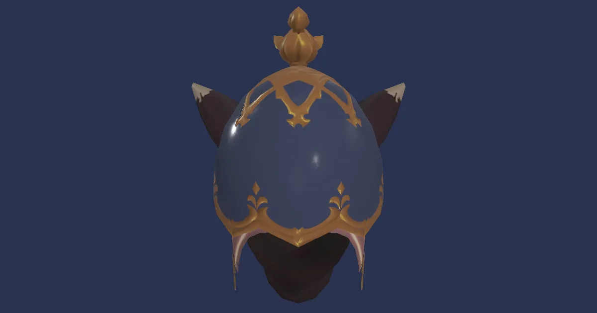 Midnight Egg Cap - 3D render