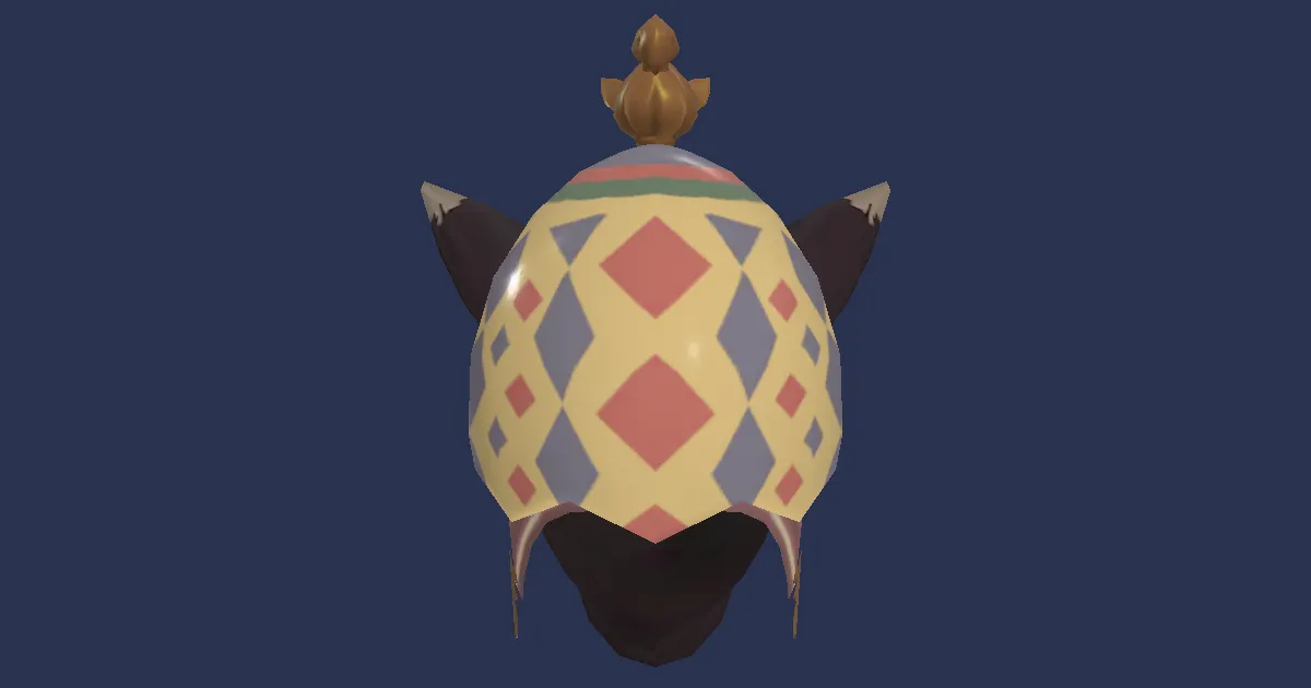 3D-Ansicht von Glanzvolle Eierkappe