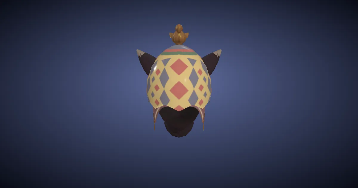 3D-Ansicht von Glanzvolle Eierkappe