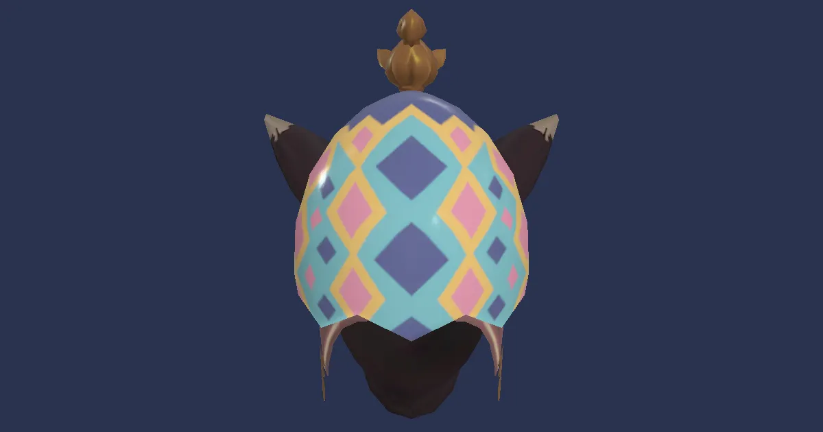 Vibrant Egg Cap - 3D render