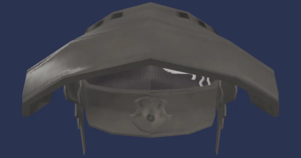 Rendu 3D de Visière d'armurier