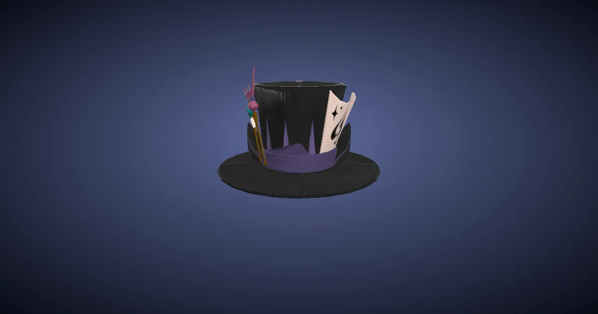 Chimerical Felt Hat of Casting - 3D render