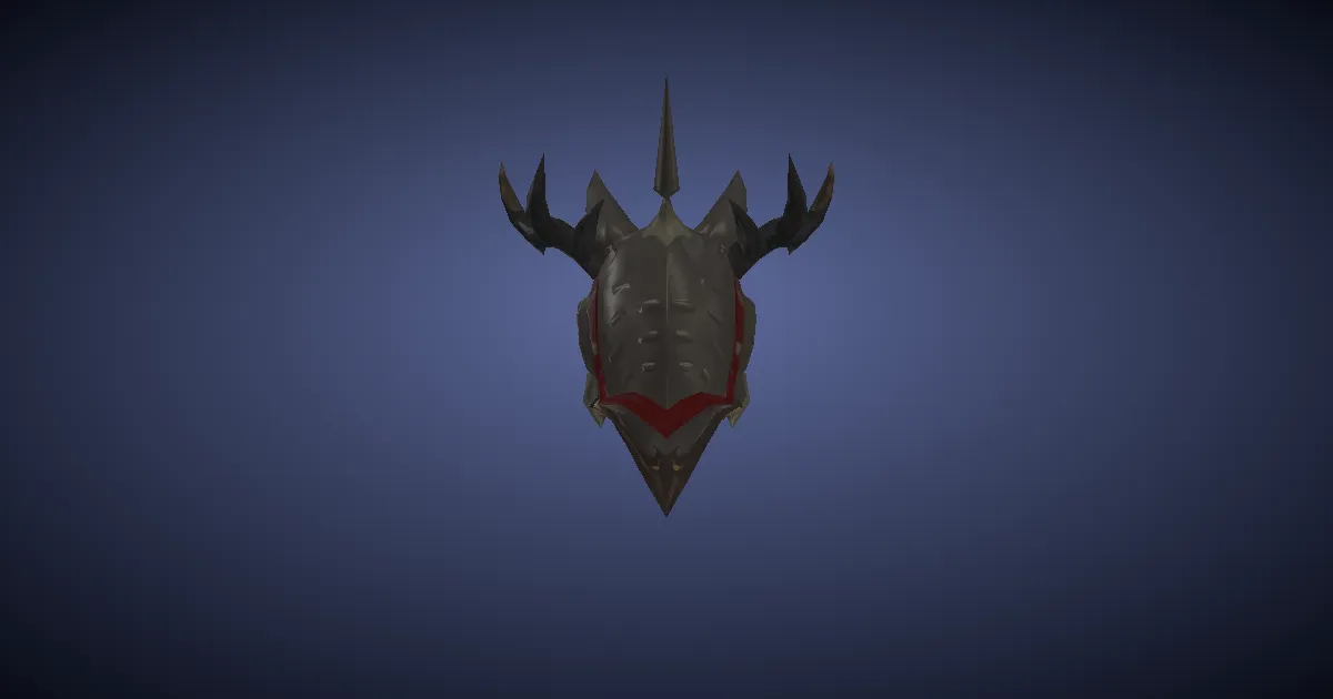 Deepgold Helm of Fending - 3D render