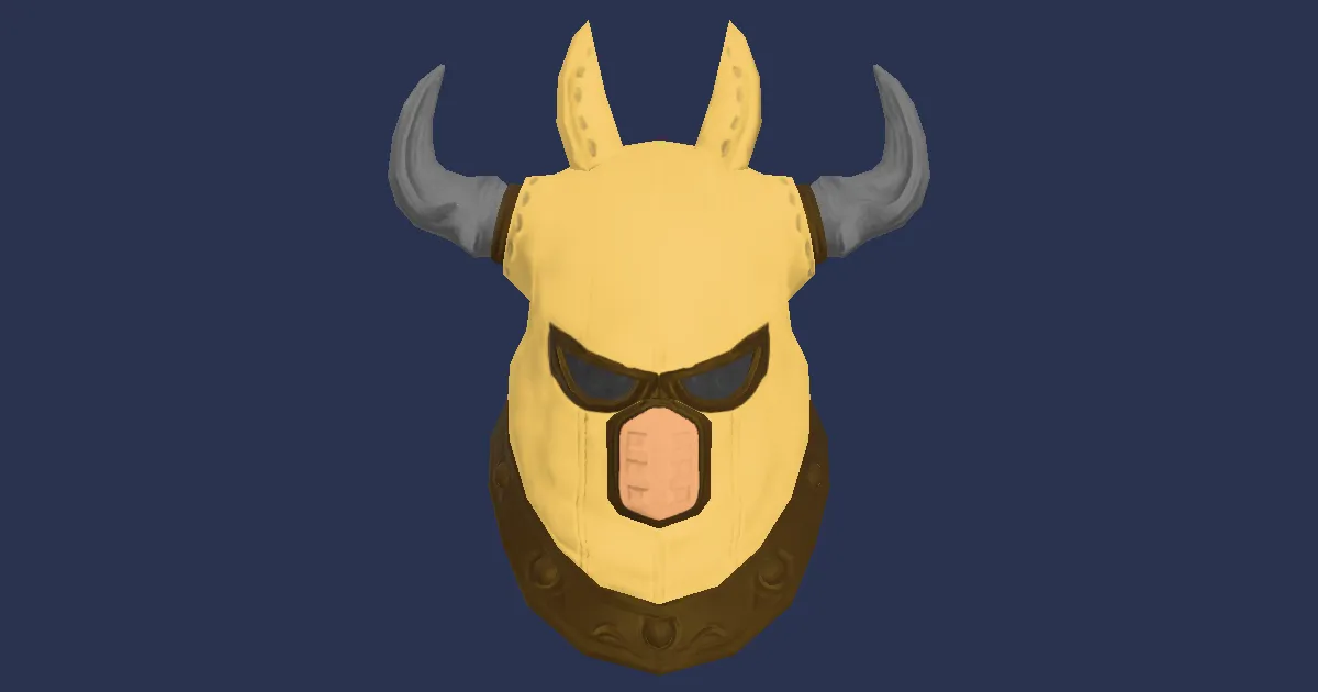3D-Ansicht von Rohlingmaske