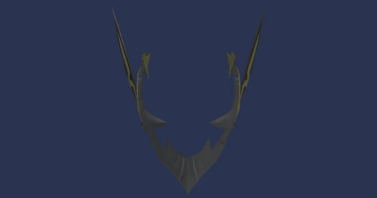 Titanium Mask of Maiming - 3D render
