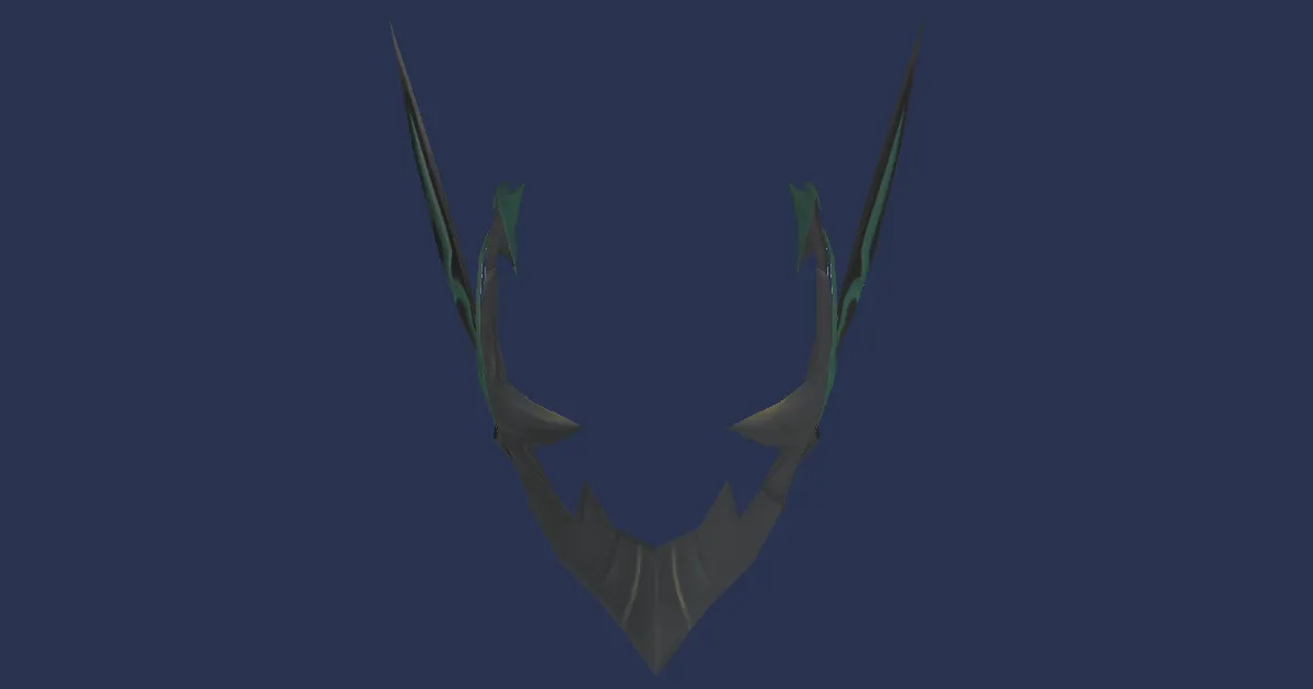 Titanium Headgear of Striking - 3D render
