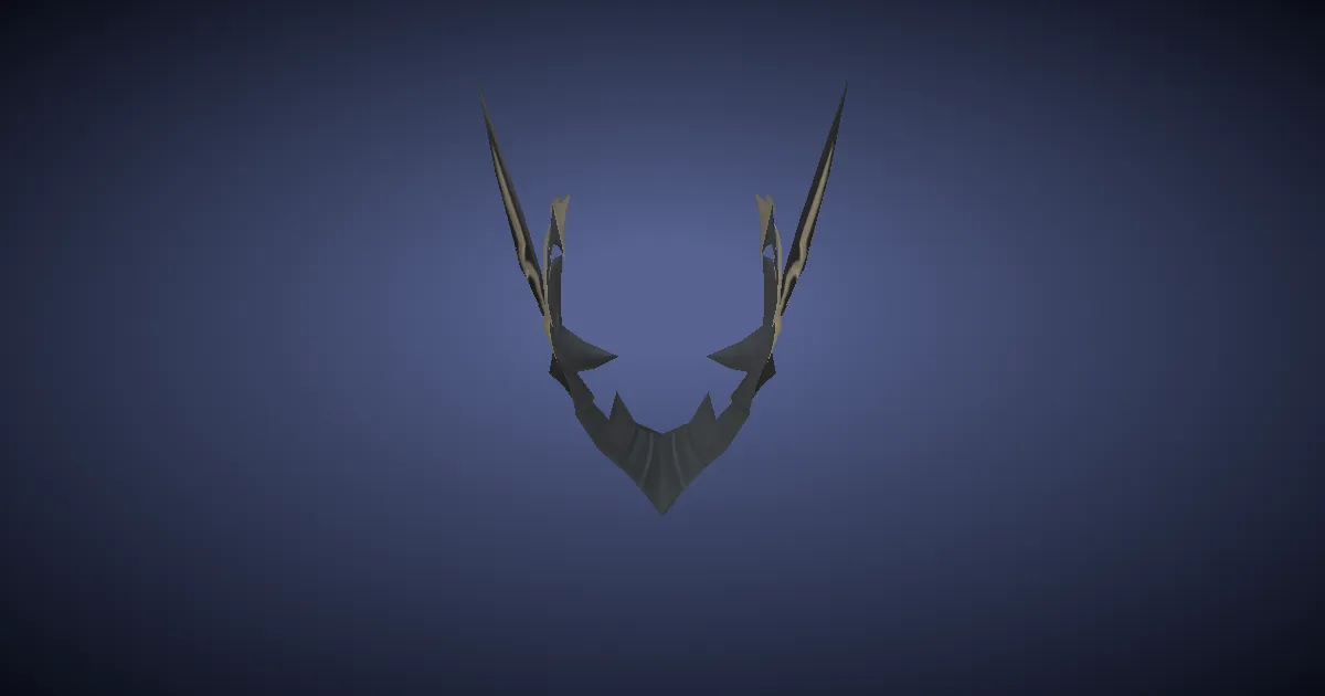 Titanium Headgear of Scouting - 3D render