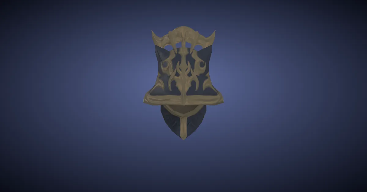 Mythrite Sallet of Fending - 3D render