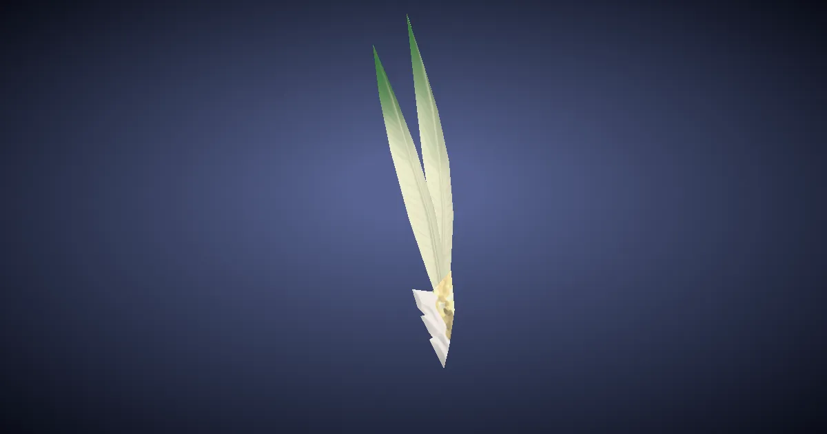 3D-Ansicht von Mythrit-Haarspange des Schlagens