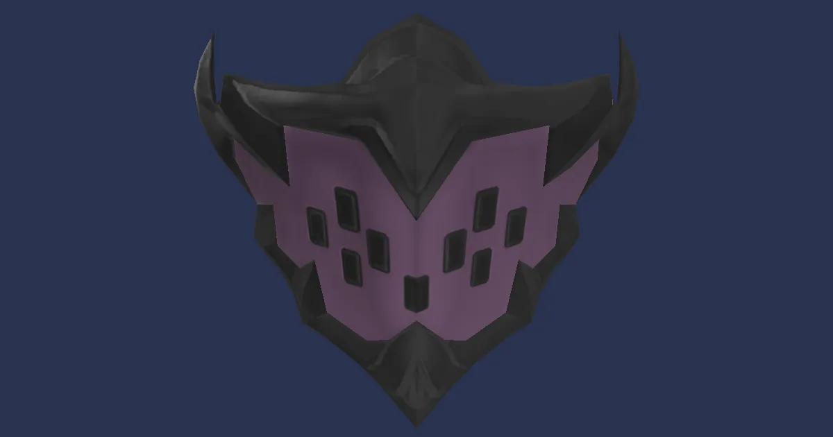 Titanium Mask of Scouting - 3D render
