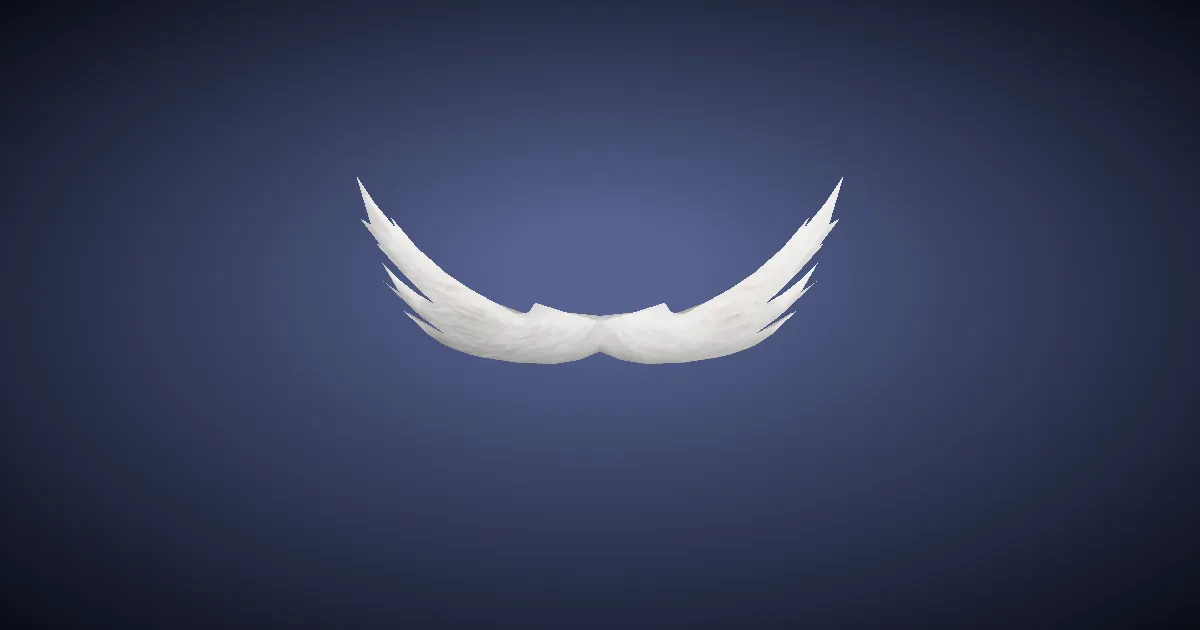 False Mustache - 3D render