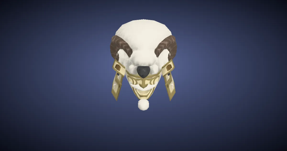 Hitsuji Kabuto - 3D render