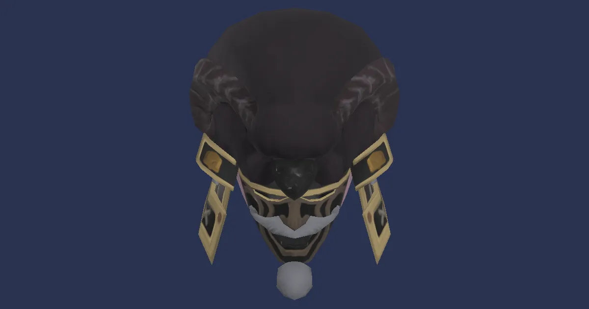 Black Hitsuji Kabuto - 3D render