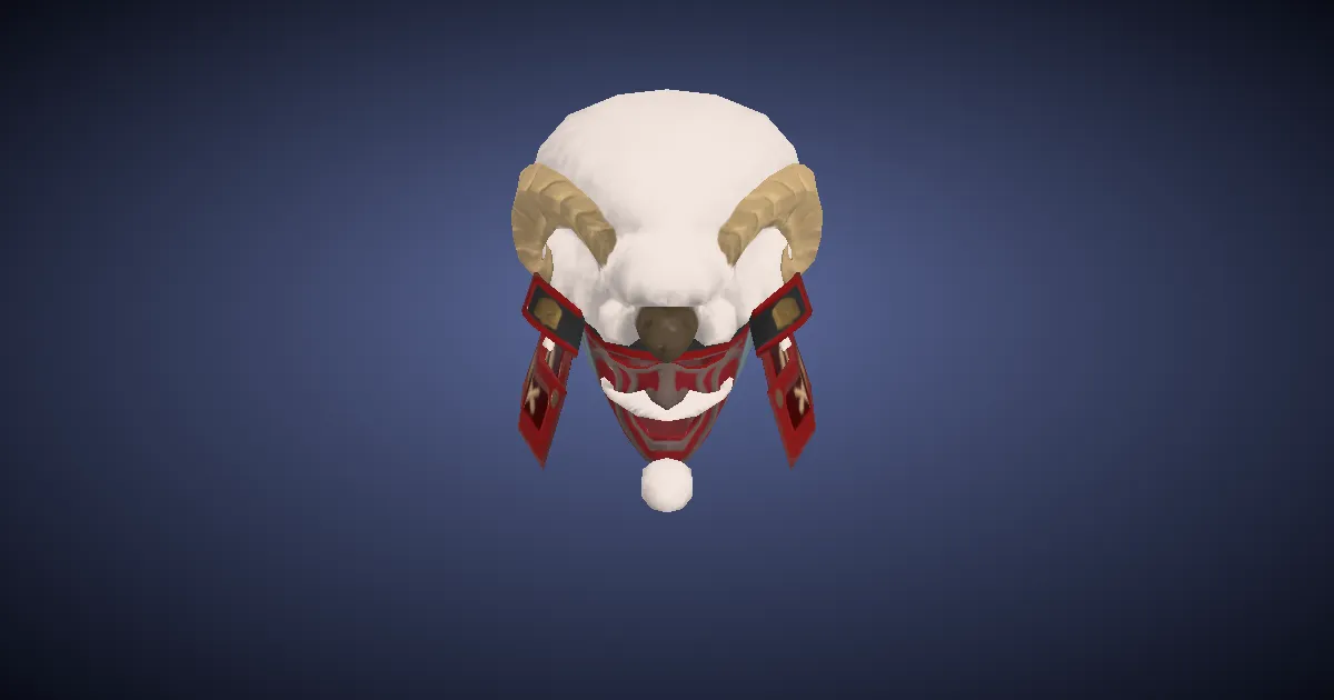 Crimson Hitsuji Kabuto - 3D render