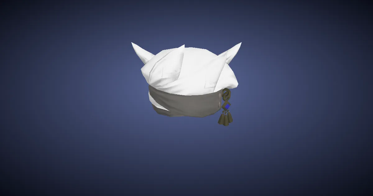3D-Ansicht von Ramien-Turban des Handwerks