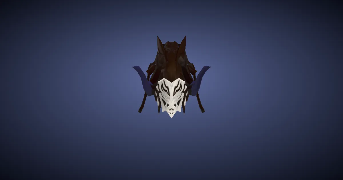 Rendu 3D de Casque du dragon du firmament en manganèse
