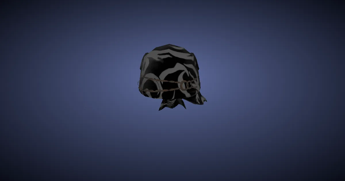 Ruby Cotton Bandana of Striking - 3D render