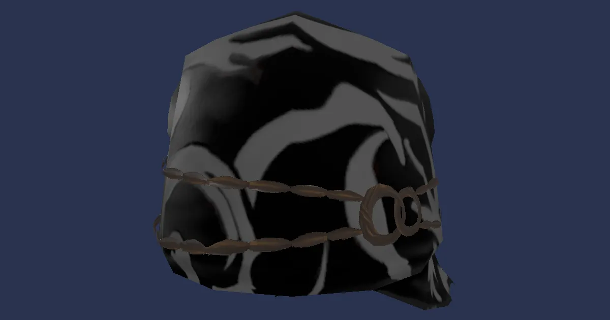 Ruby Cotton Bandana of Striking - 3D render