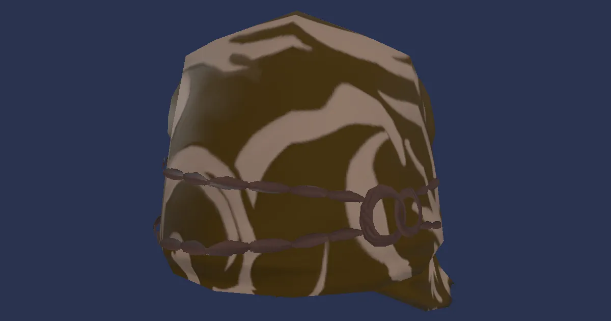 Ruby Cotton Bandana of Scouting - 3D render