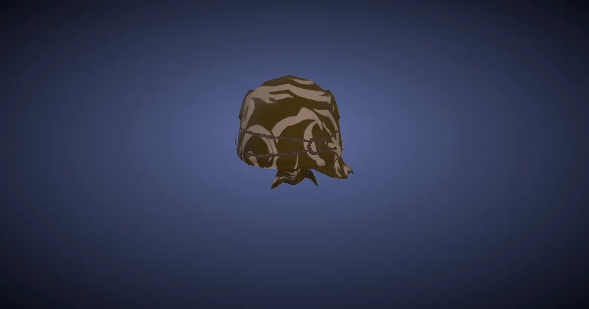 Ruby Cotton Bandana of Scouting - 3D render