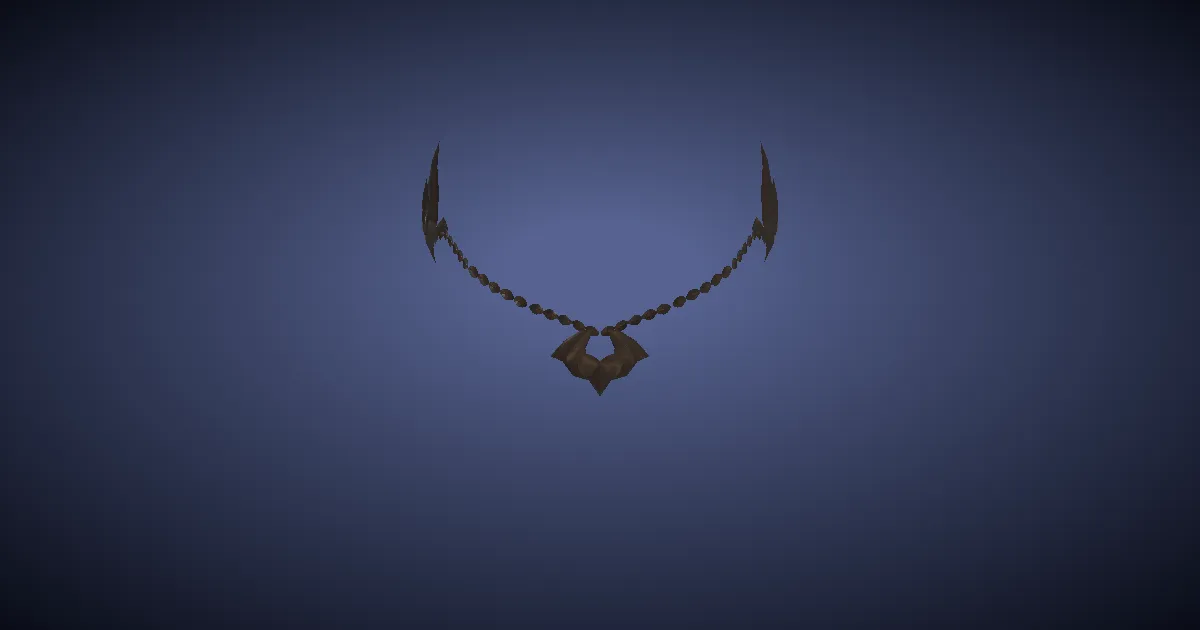 Koppranickel Temple Chain - 3D render
